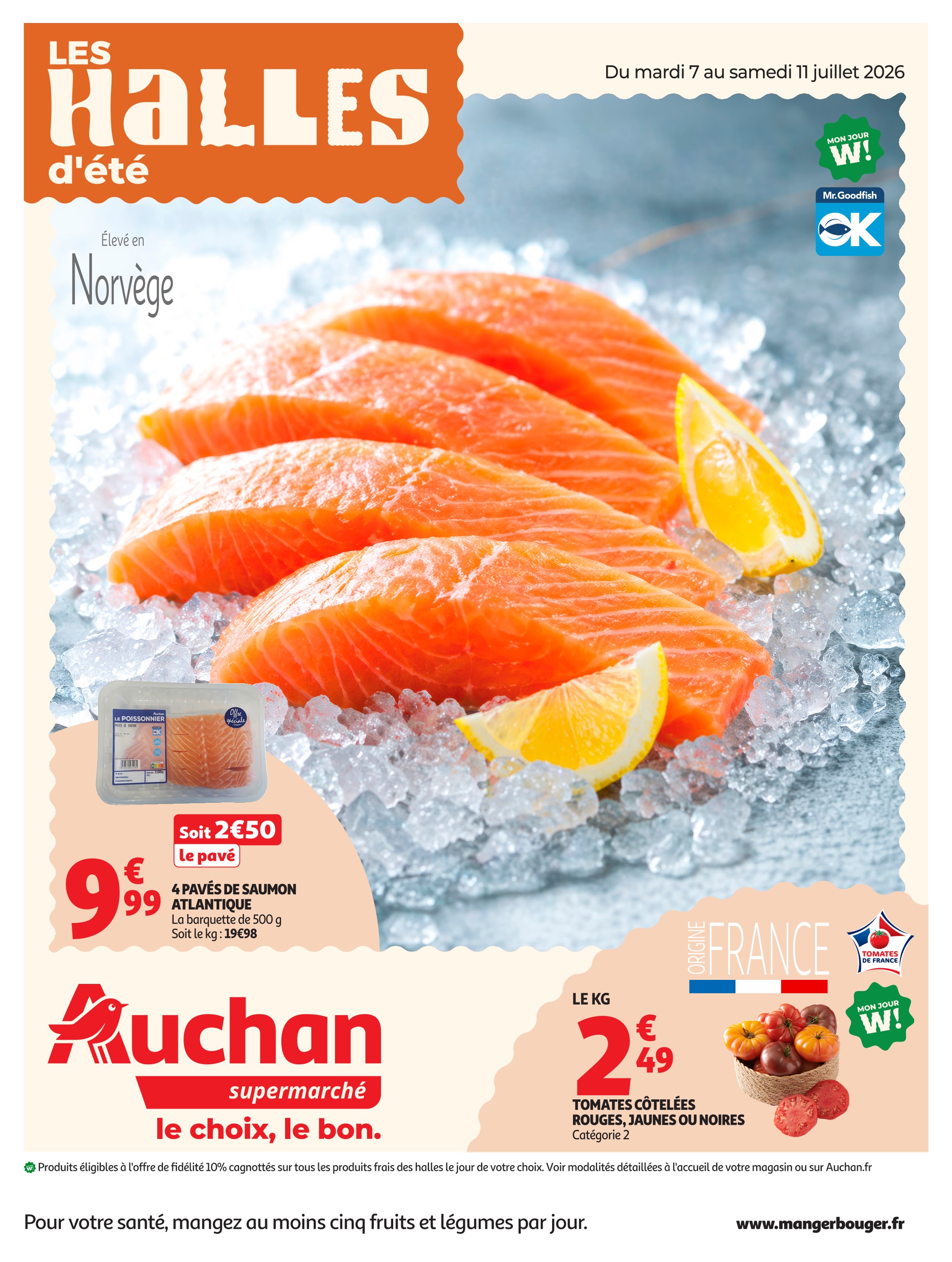 Prospectus Auchan Supermarché à Marseille: "LES HALLES d'été", 16} pages, 07/07/2026 - 13/07/2026